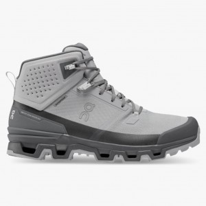 Alloy/Eclipse On Running Cloudrock 2 Waterproof Men's Hiking Boots | XC2076439