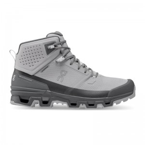 Alloy/Eclipse On Running Cloudrock 2 Waterproof Men's Hiking Boots | JZ9275640