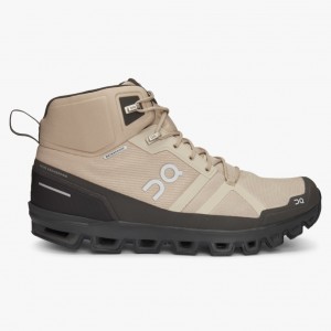 Beige On Running Cloudrock Waterproof Men's Hiking Boots | LI1904253