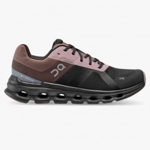 Black/Grape On Running Cloudrunner Waterproof Women's Running Shoes | ZL7431205