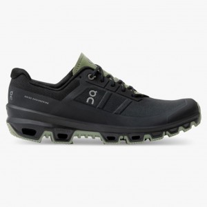 Black/Reseda On Running Cloudventure Men's Trail Running Shoes | QF5296104