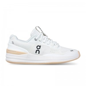 Clay White/Savannah On Running THE ROGER Pro Clay Women's Tennis Shoes | OH7429510