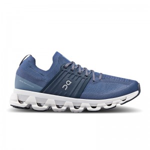 Denim/Midnight On Running Cloudswift 3 Men's Road Running Shoes | WY9572413