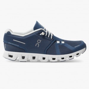 Denim/White On Running Cloud 5 Women's Running Shoes | CM0153274