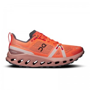 Flame/Dustrose On Running Cloudsurfer Trail Women's Trail Running Shoes | UQ5869214