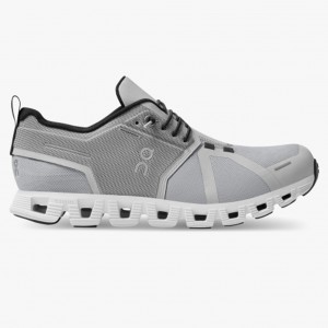 Glacier/White On Running Cloud 5 Waterproof Women's Running Shoes | WO3876954