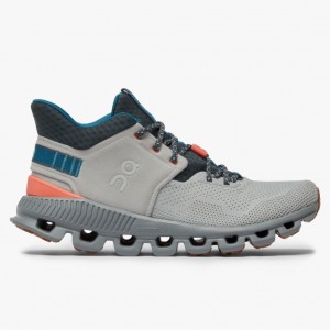 Grey On Running Cloud Hi Edge Women's Road Running Shoes | KN3094875