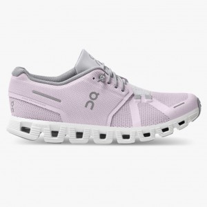 Lily/Frost On Running Cloud 5 Women's Running Shoes | LM0326187