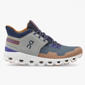 Navy On Running Cloud Hi Edge Men's Road Running Shoes | PQ3147065