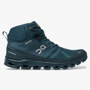 Navy On Running Cloudrock Waterproof Men's Hiking Boots | LN0192453