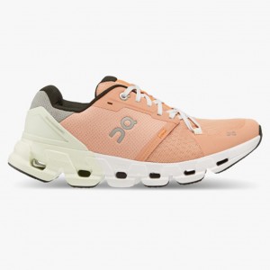 Peach/Aloe On Running Cloudflyer 4 Women's Running Shoes | IZ7893265