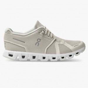 Pearl/White On Running Cloud 5 Women's Running Shoes | DU4057298