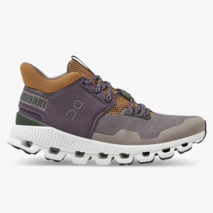 Purple On Running Cloud Hi Edge Women's Road Running Shoes | EI1472390