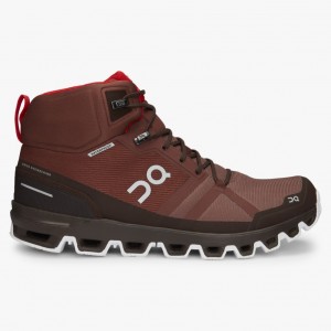 Red On Running Cloudrock Waterproof Men's Hiking Boots | EF5362914