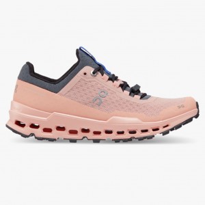 Rose/Cobalt On Running Cloudultra Women's Trail Running Shoes | KL2308715