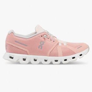 Rose/Shell On Running Cloud 5 Women's Running Shoes | KZ4172639