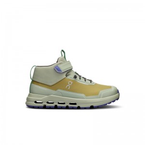 Safari/Mineral On Running Cloudhero Mid Waterproof Kids' Sneakers | FT9734015