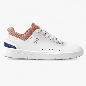 White/Dustrose On Running THE ROGER Advantage Women's Sneakers | QH1435026