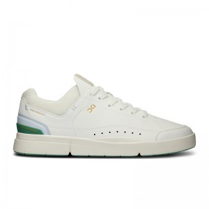 White/Green On Running THE ROGER Centre Court Men's Sneakers | RN4160925