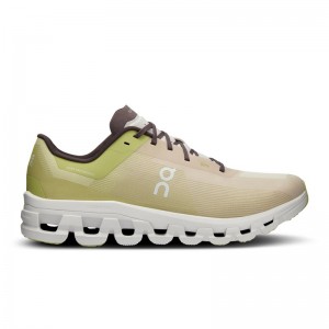 White/Hay On Running Cloudflow 4 Men's Road Running Shoes | VO0825963