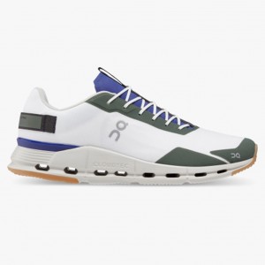 White/Indigo On Running Cloudnova Form Men's Running Shoes | LK7365109