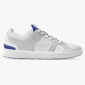 White/Indigo On Running THE ROGER Clubhouse Men's Sneakers | OE5927183