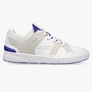 White/Indigo On Running THE ROGER Clubhouse Women's Sneakers | KB8463291