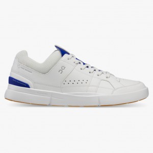 White/Indigo On Running THE ROGER Clubhouse Men's Sneakers | CP0319846