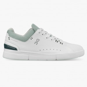 White/Juniper On Running THE ROGER Advantage Women's Sneakers | LK0627489