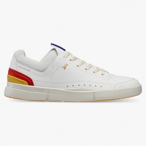 White/Mustard On Running THE ROGER Centre Court Men's Sneakers | XF0431789