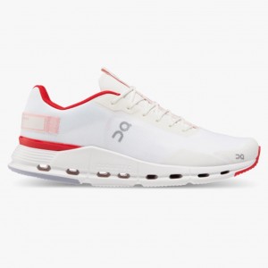 White/Red On Running Cloudnova Form Men's Running Shoes | MZ7962083