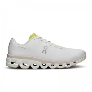 White/Sand On Running Cloudflow 4 Men's Road Running Shoes | JE6583249