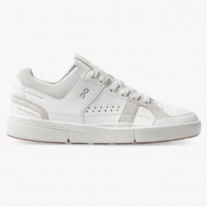 White/Sand On Running THE ROGER Clubhouse Women's Sneakers | QF8269541