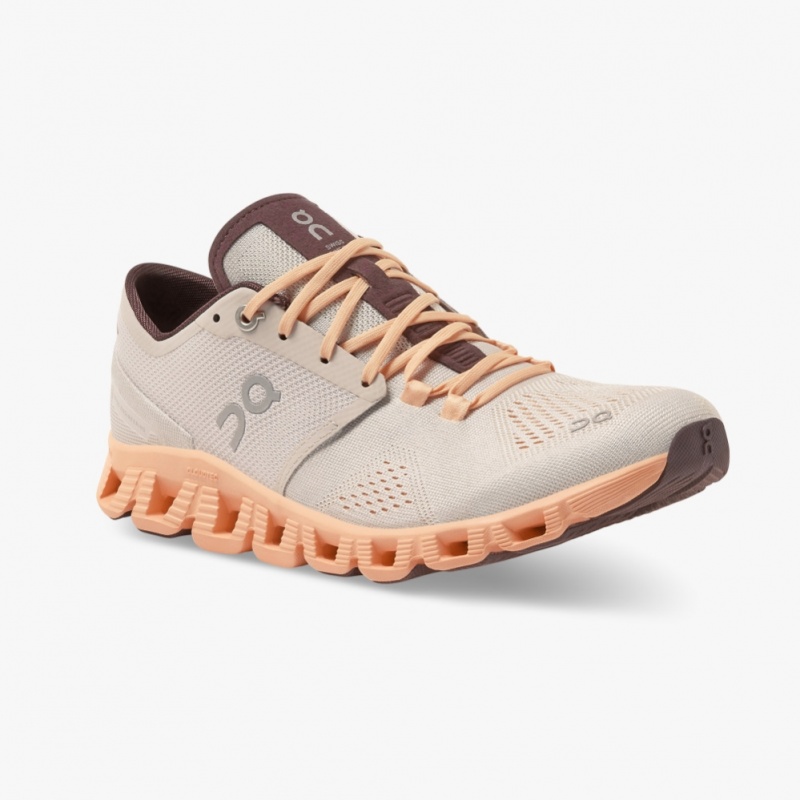 Almond On Running Cloud X Women's Training Shoes | LK6405389