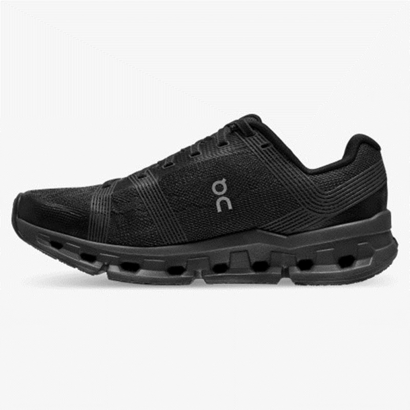 Black/Eclipse On Running Cloudgo Wide Men's Running Shoes | DC4850396