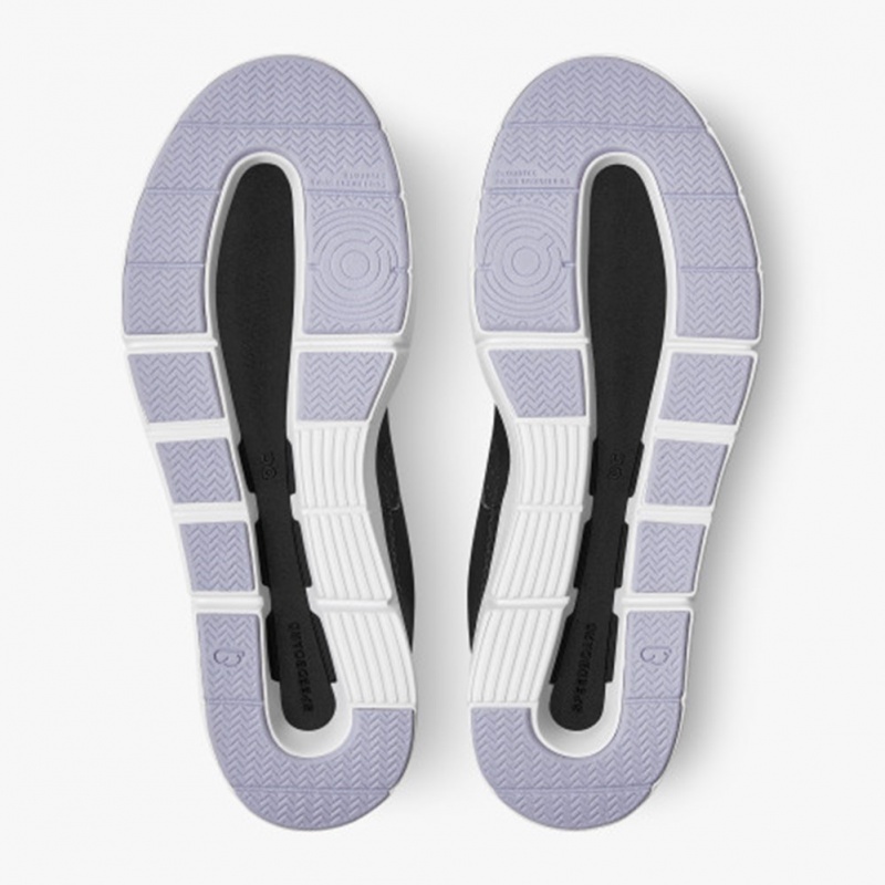 Black/Lavender On Running THE ROGER Clubhouse Women's Sneakers | SW9863107