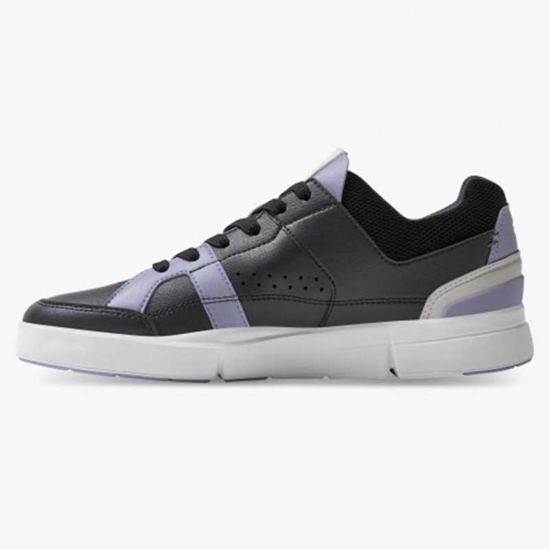 Black/Lavender On Running THE ROGER Clubhouse Women's Sneakers | SW9863107