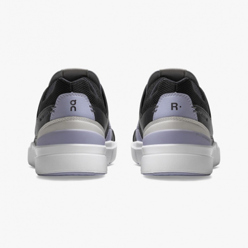 Black/Lavender On Running THE ROGER Clubhouse Women's Sneakers | SW9863107