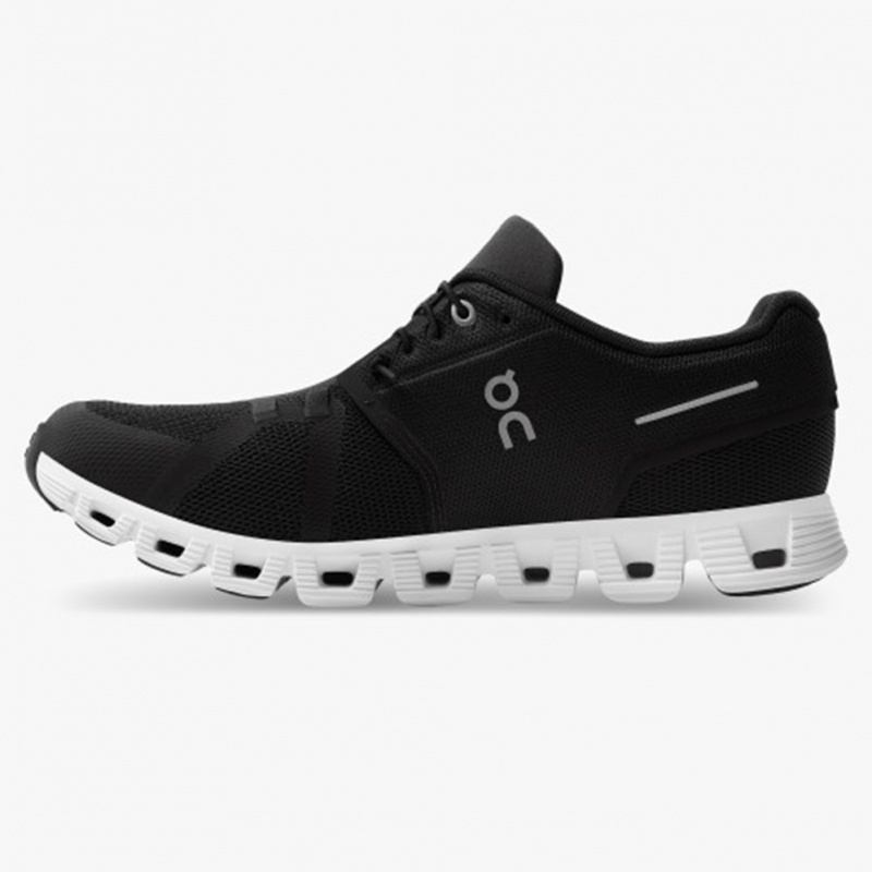 Black/White On Running Cloud 5 Men's Running Shoes | TJ2634098