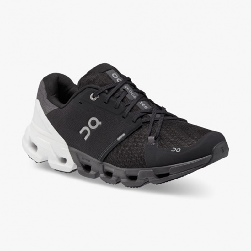 Black/White On Running Cloudflyer 4 Wide Women's Running Shoes | QS3195284