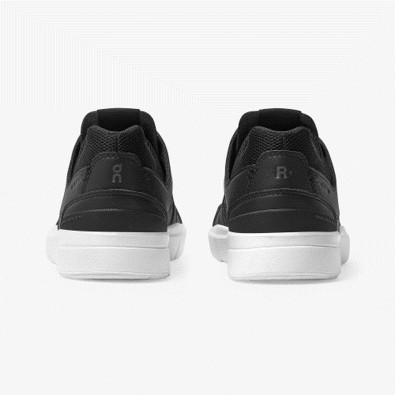 Black/White On Running THE ROGER Clubhouse Women's Sneakers | VB2879546