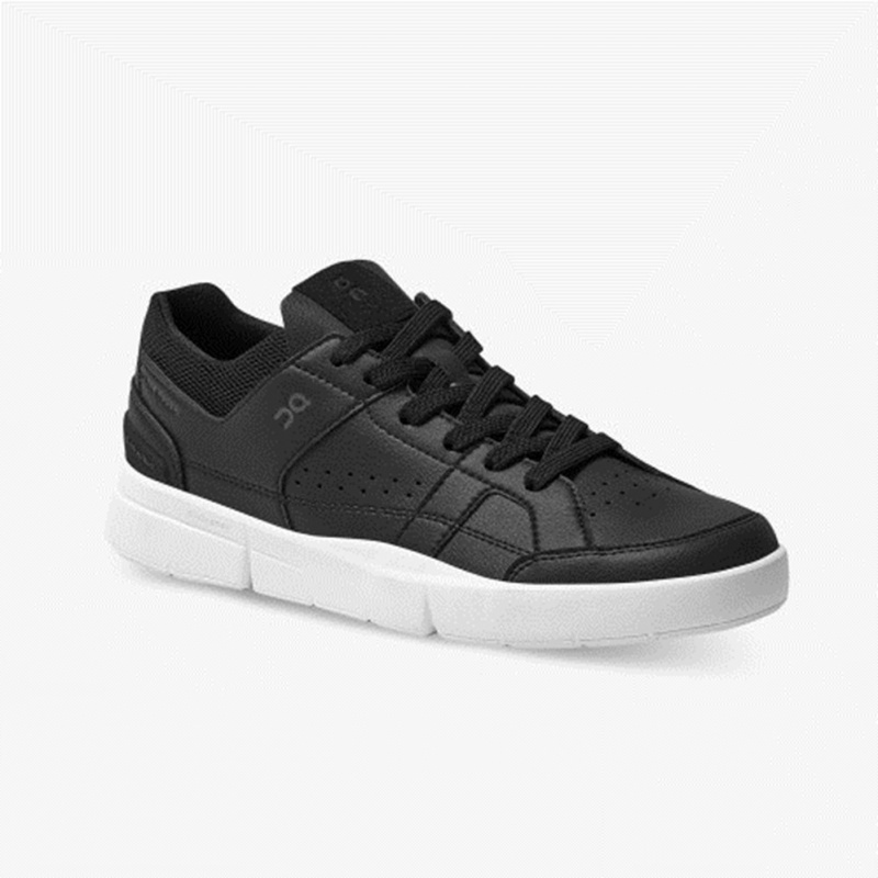 Black/White On Running THE ROGER Clubhouse Women's Sneakers | VB2879546