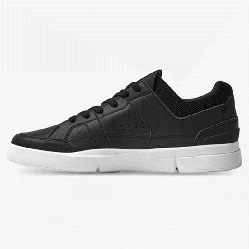 Black/White On Running THE ROGER Clubhouse Men's Sneakers | ZF5914832