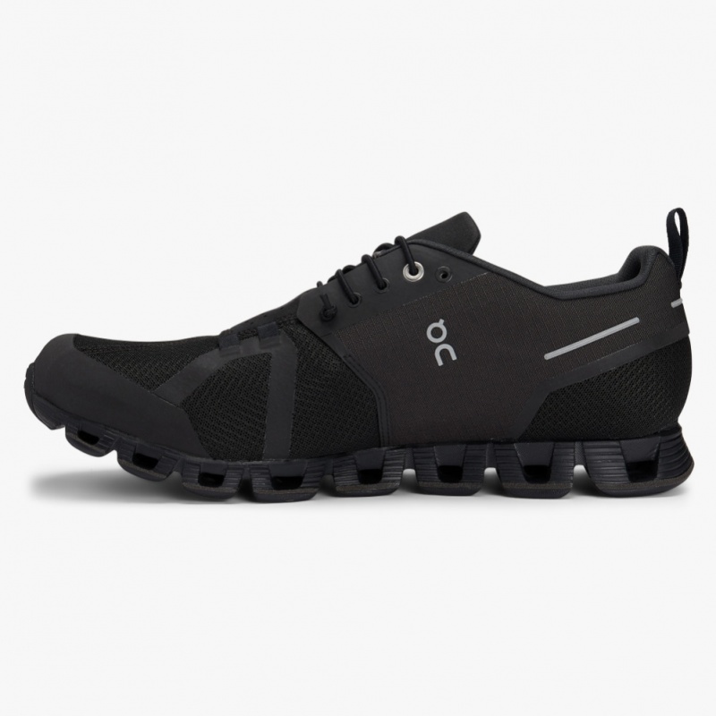 Black On Running Cloud Waterproof Men's Road Running Shoes | YU0357846