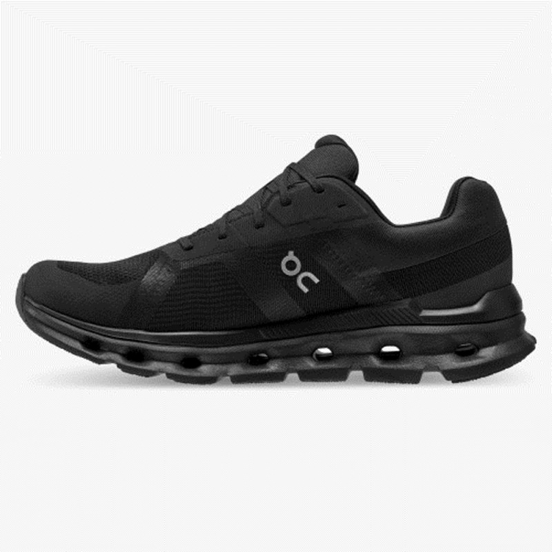 Black On Running Cloudrunner Waterproof Men's Running Shoes | PV8931075