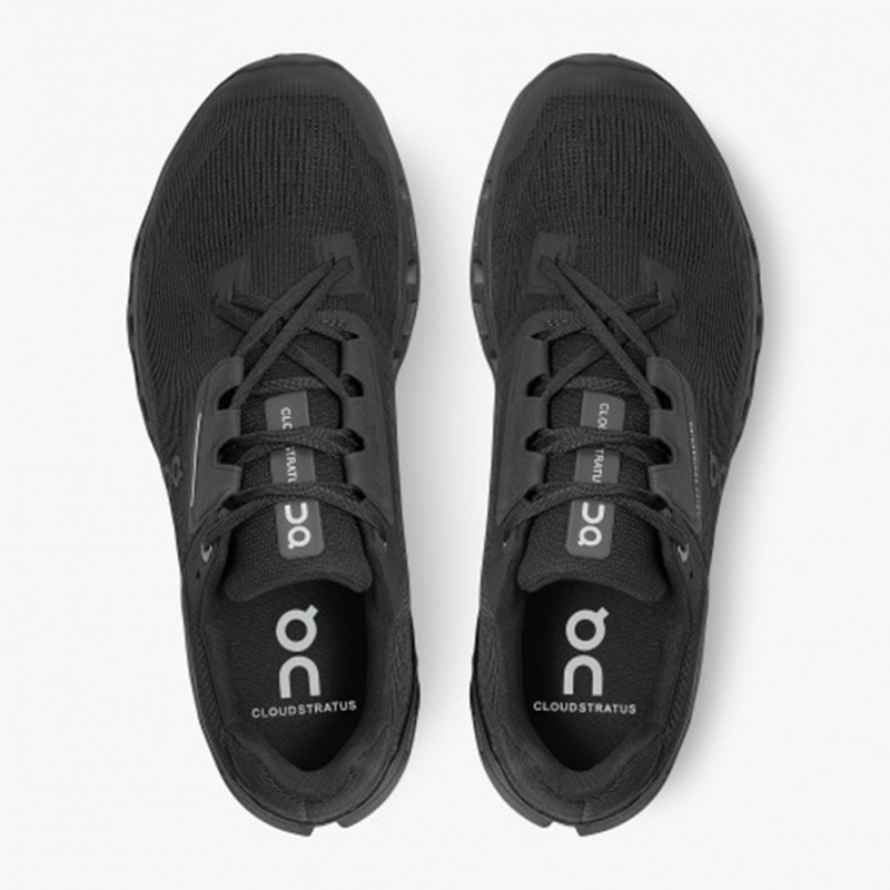 Black On Running Cloudstratus Men's Road Running Shoes | XF8325409