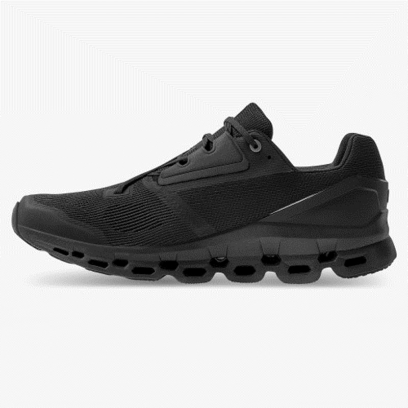 Black On Running Cloudstratus Men's Road Running Shoes | XF8325409