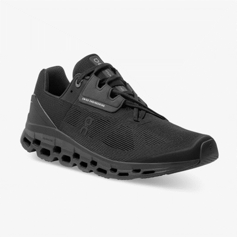 Black On Running Cloudstratus Men's Road Running Shoes | XF8325409