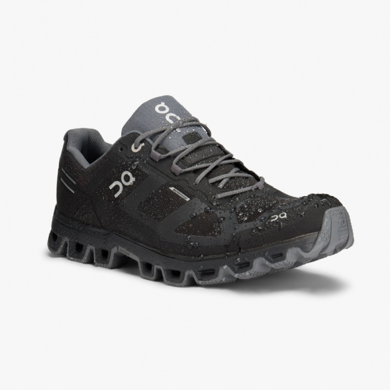 Black On Running Cloudventure Waterproof Men's Trail Running Shoes | BU5231897