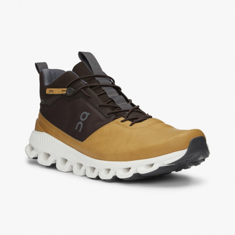 Brown On Running Cloud Hi Men's Road Running Shoes | WV3645908